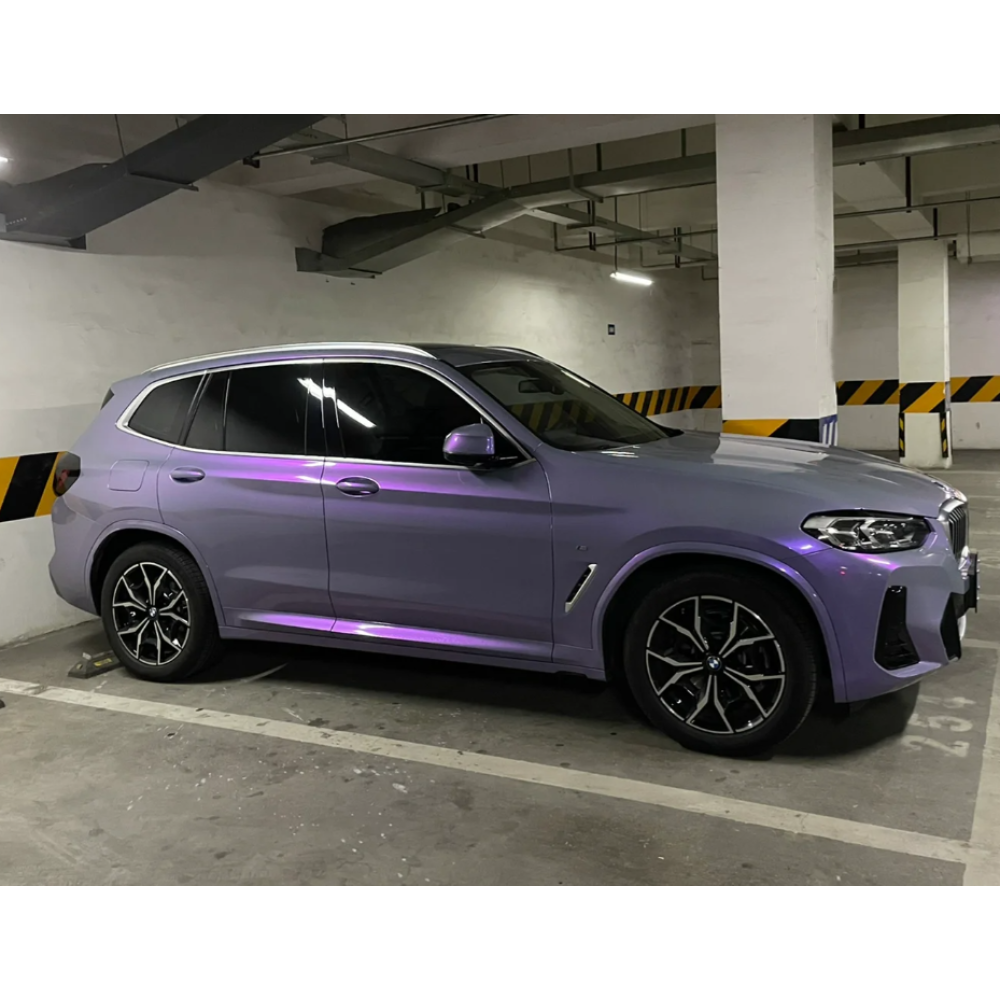 Candy Metallic Gray Purple Car Vinyl Wrap