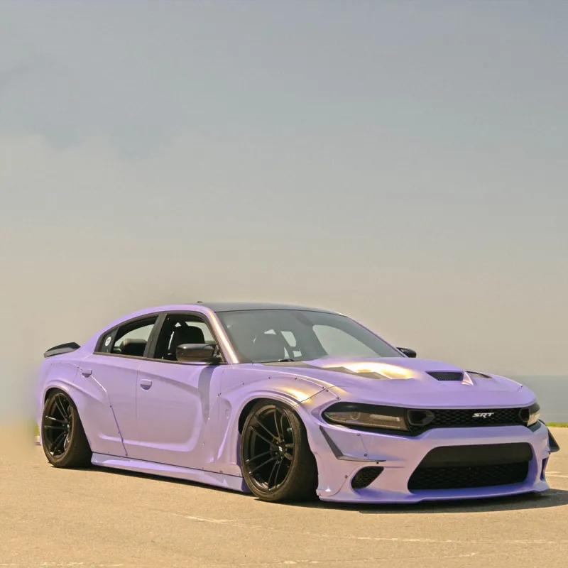 Twin Gold Purple Car Vinyl Wrap 