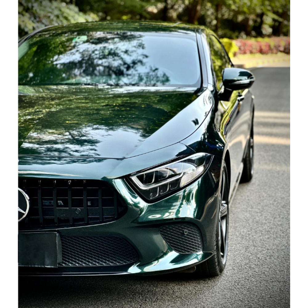 Gloss Benz Emerald Green Car Vinyl Wrap