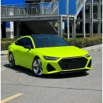 Super Matte Fluorescent Yellow Car Vinyl Wrap 