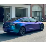 Gloss Diamond Purple Blue Car Vinyl Wrap