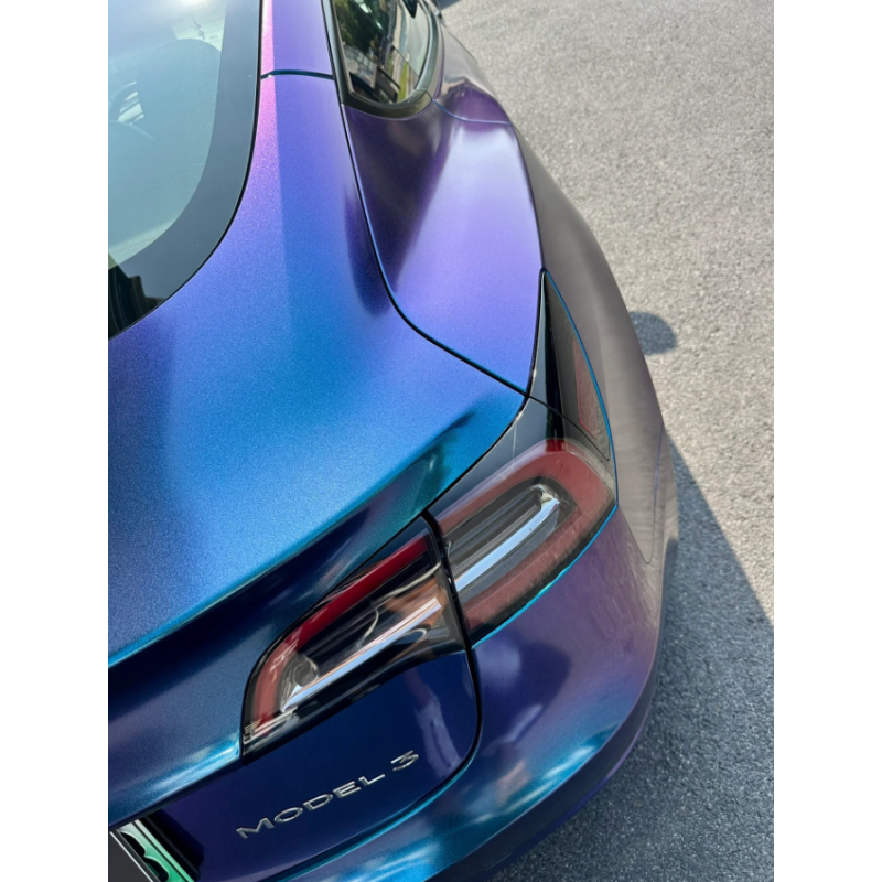 Gloss Diamond Purple Blue Car Vinyl Wrap