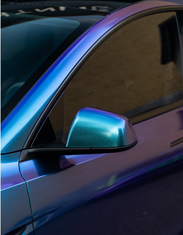 Gloss Diamond Purple Blue Car Vinyl Wrap