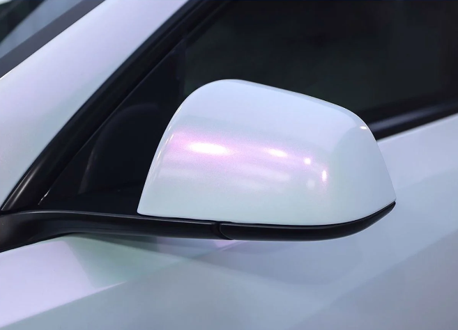  Gloss White Red Car Vinyl Wrap