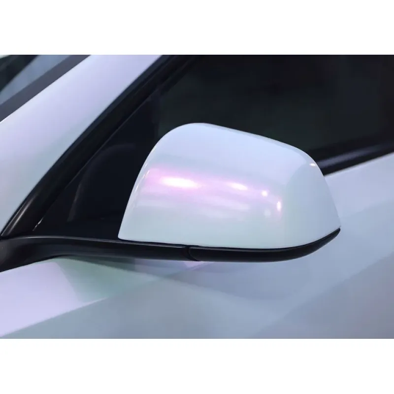  Gloss White Red Car Vinyl Wrap