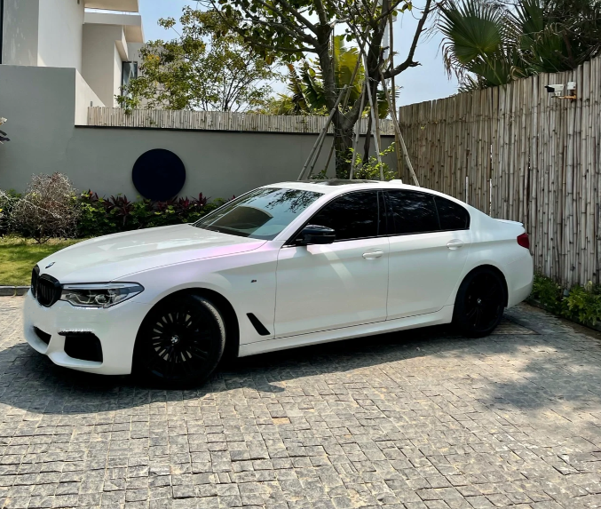 Gloss White Purple Car Vinyl Wrap