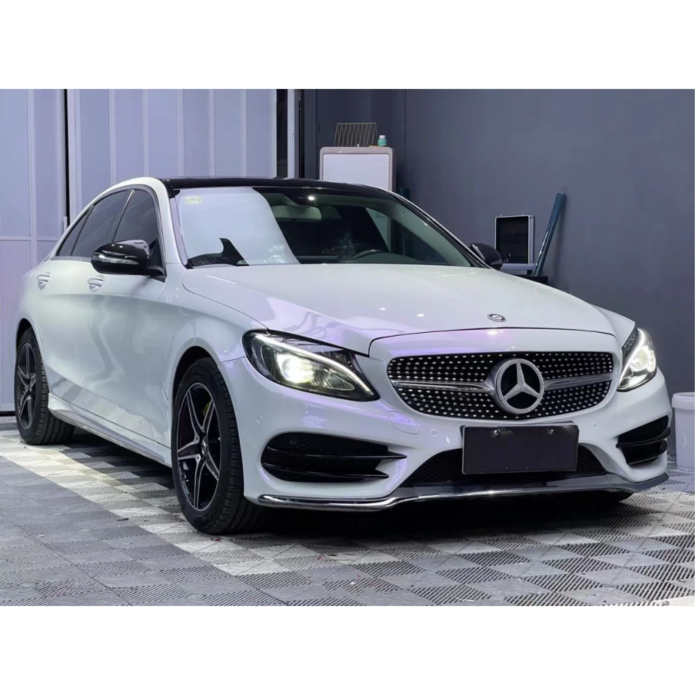 Gloss White Purple Car Vinyl Wrap