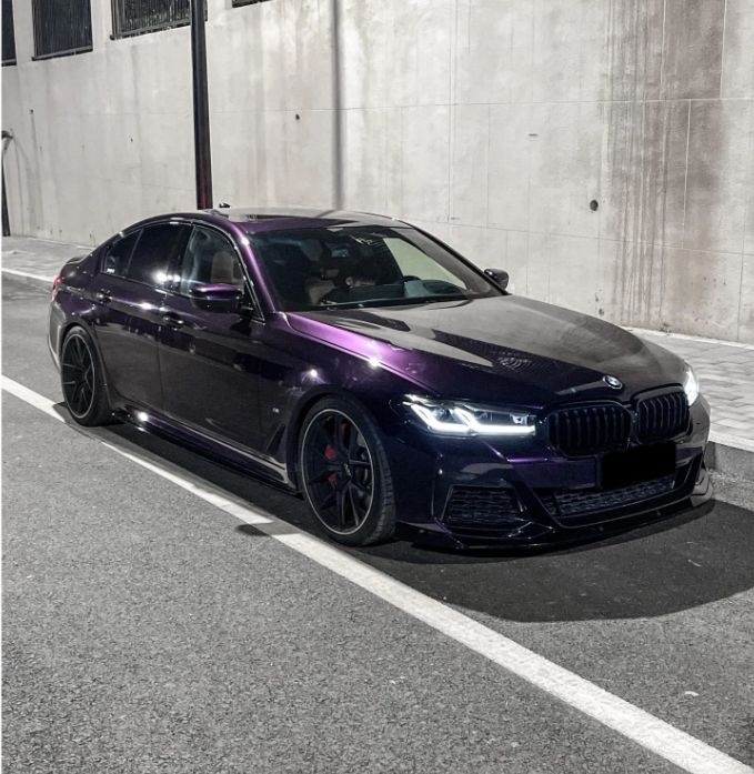 PET Gloss Metallic Midnight Purple Car Vinyl Wrap