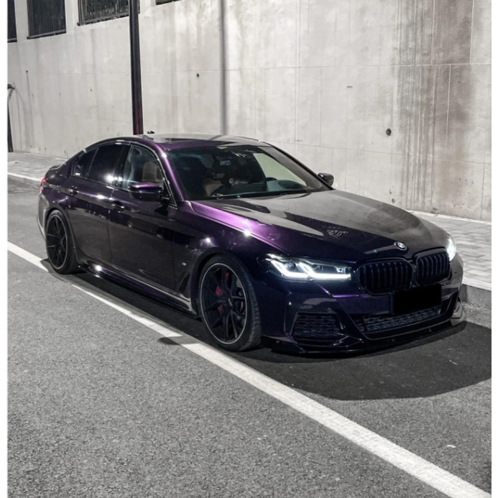 PET Gloss Metallic Midnight Purple Car Vinyl Wrap