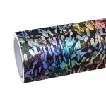 Matte Rainbow Flower Carbon Car Vinyl  Wrap