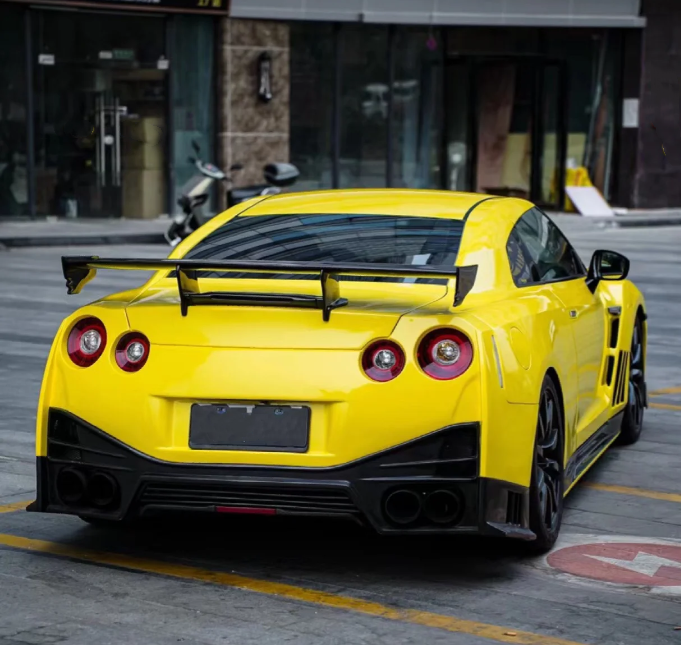 Super Gloss Yellow Car Vinyl Wrap