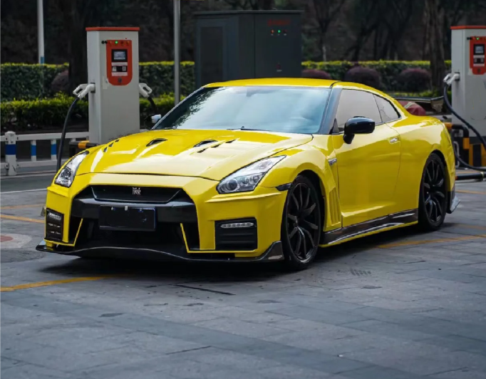 Super Gloss Yellow Car Vinyl Wrap