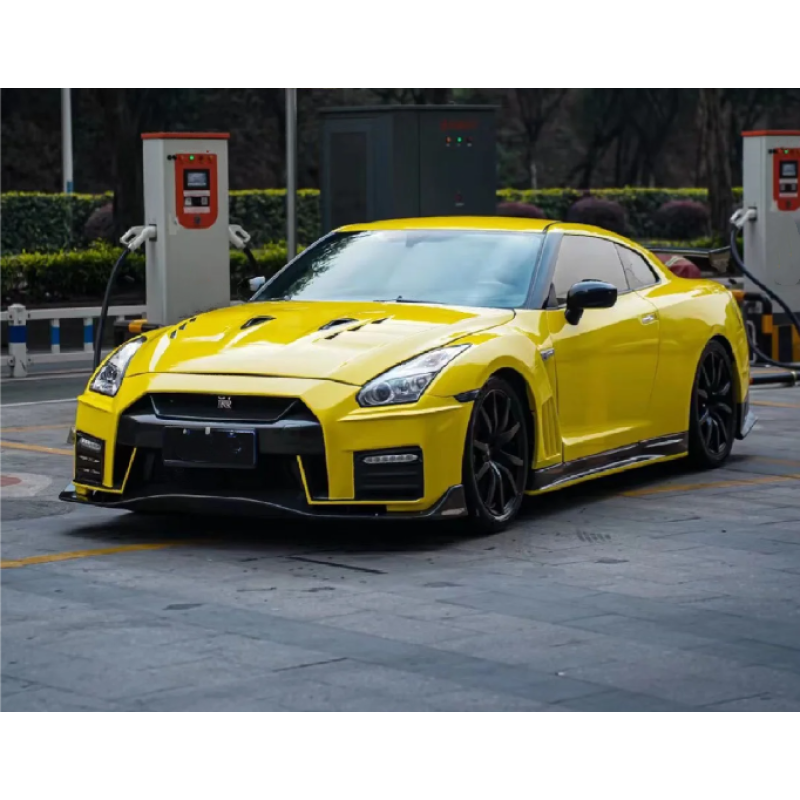 Super Gloss Yellow Car Vinyl Wrap