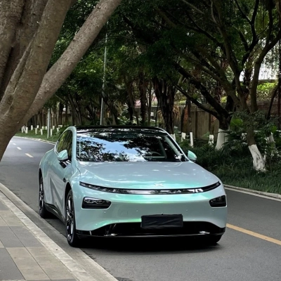 Candy Metallic Grey Green Car Vinyl Wrap 02