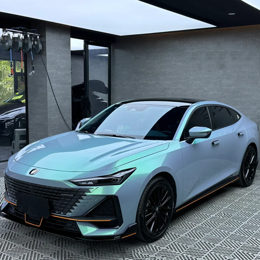 Candy Metallic Grey Green Car Vinyl Wrap