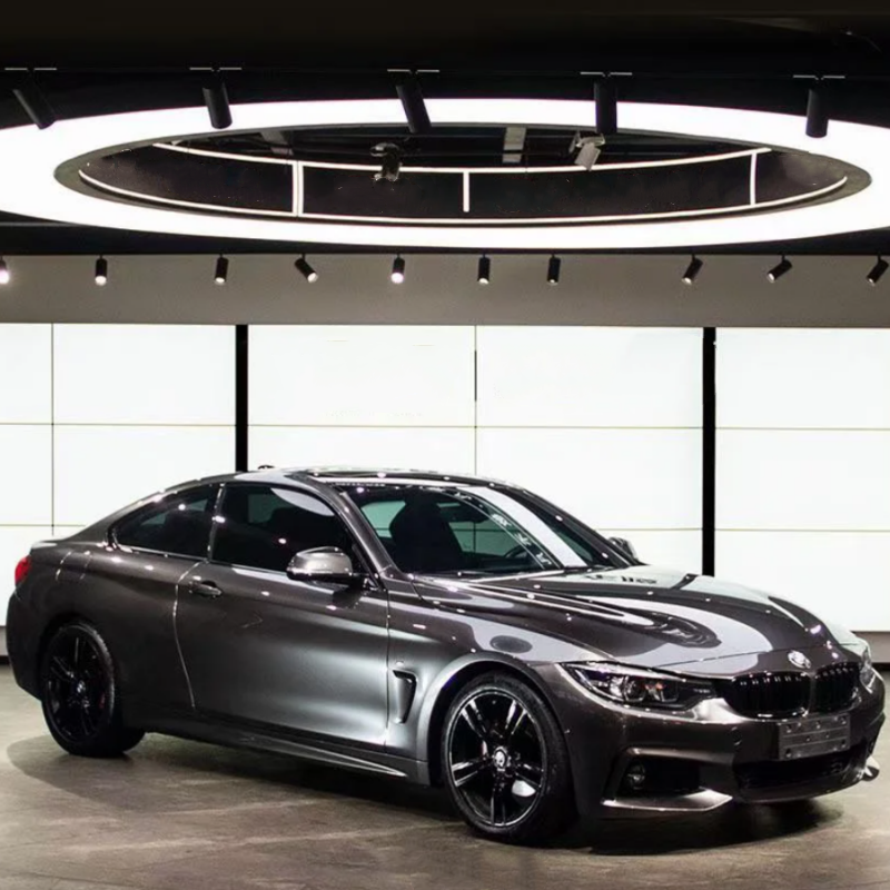 Gloss Metallic Liquid Gray Silver Car Vinyl Wrap