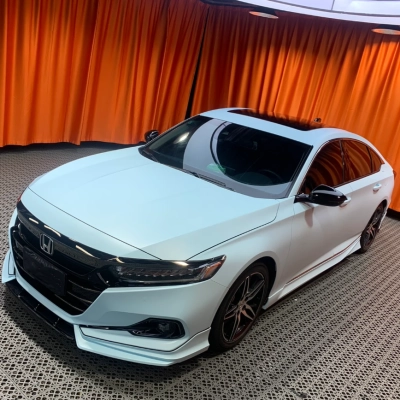 Matte Glacier Blue Car Vinyl Wrap 02