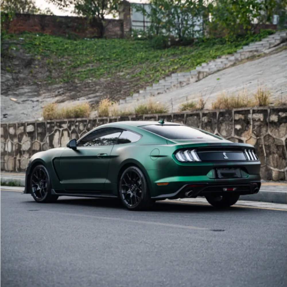 Matte Venom Green Car Vinyl Wrap