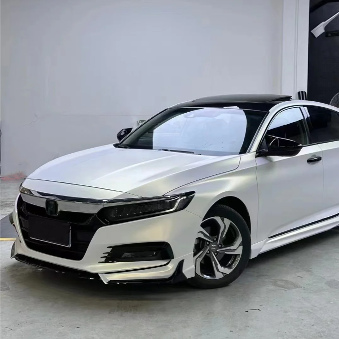 Matte White Gold Car Vinyl Wrap