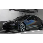 Glossy Laser Black Car Vinyl Wrap