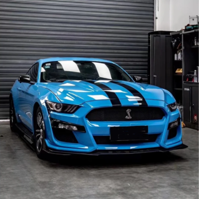 Gloss Crystal Blue Sky Car Vinyl Wrap 02