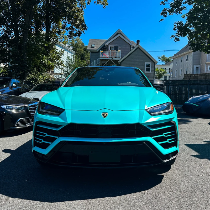 Matte Metallic Tiffany Blue Car Vinyl Wrap