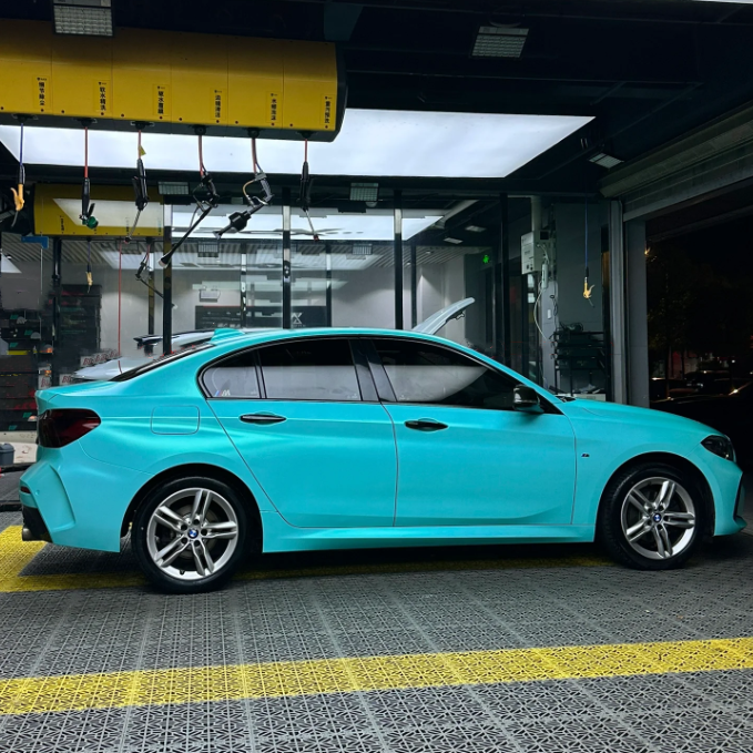 Matte Metallic Tiffany Blue Car Vinyl Wrap