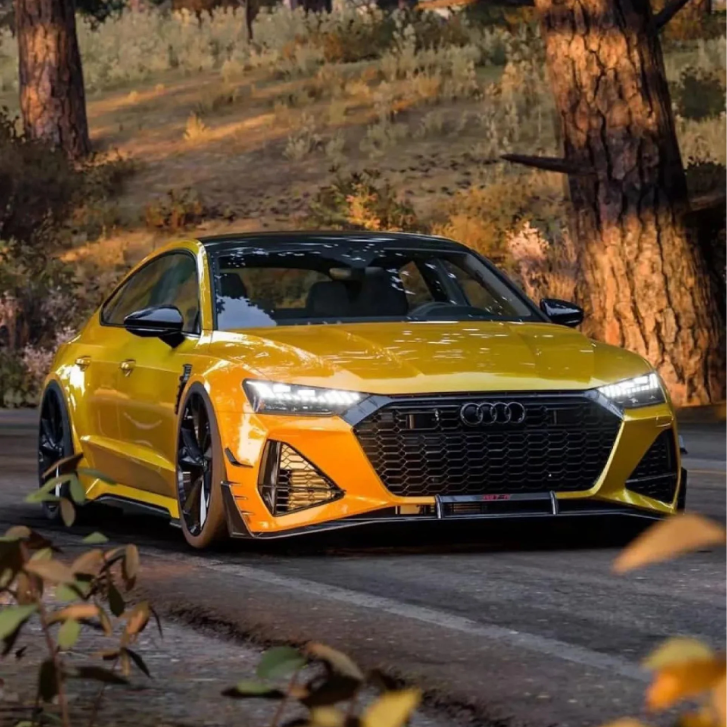 Gloss Metallic Golden Yellow Car Vinyl Wrap