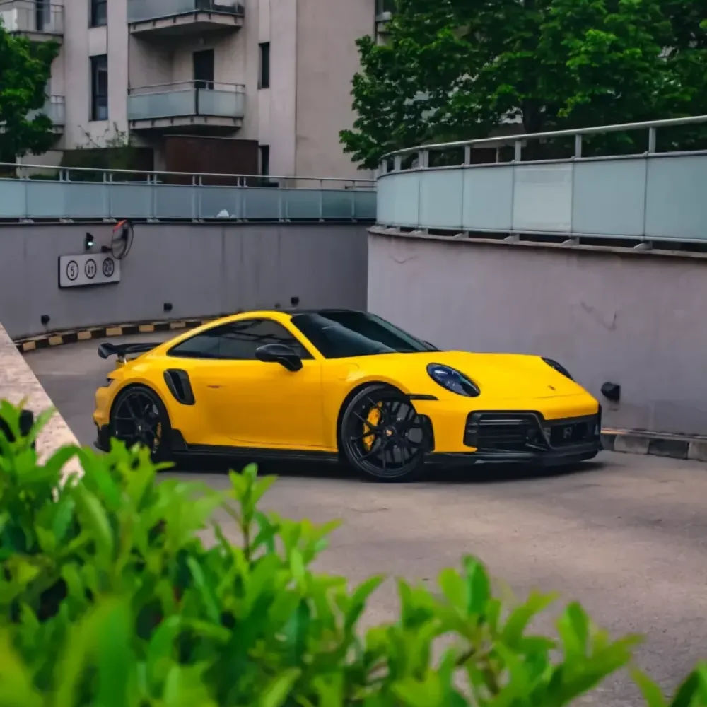 Gloss Metallic Golden Yellow Car Vinyl Wrap