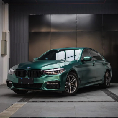 Matte Metallic Emerald Green Car Vinyl Wrap  02