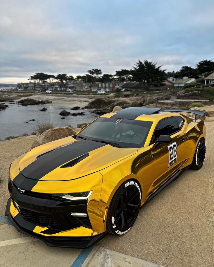 Chrome Mirror Gold Car Vinyl Wrap