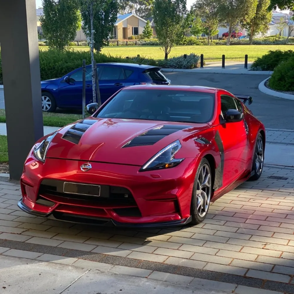 Gloss Metallic Vampire Red Car Vinyl Wrap