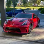 Gloss Metallic Vampire Red Car Vinyl Wrap