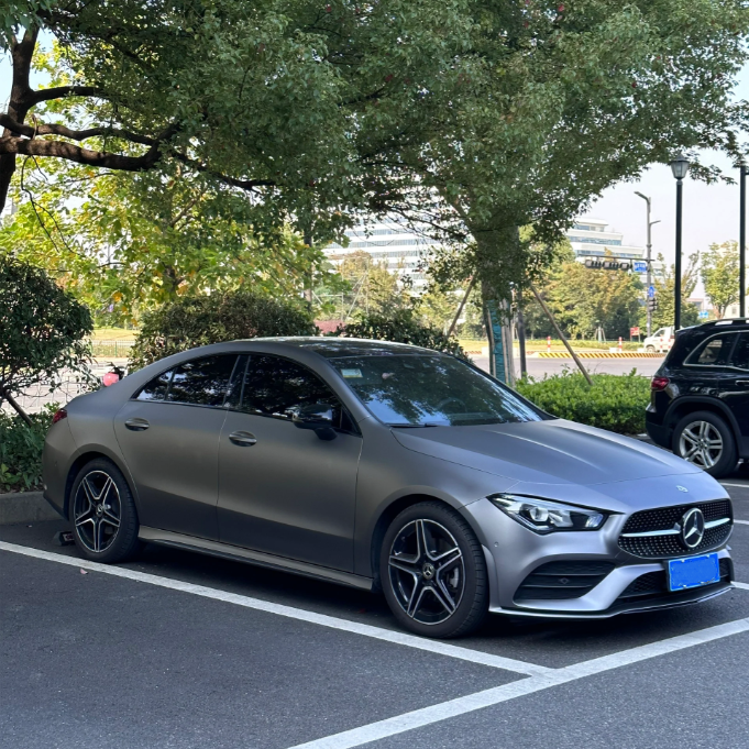 Matte Dark Gray Car Vinyl Wrap