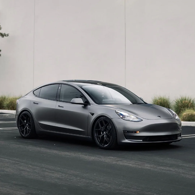 Matte Dark Gray Car Vinyl Wrap