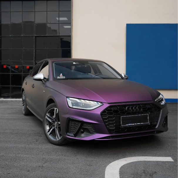 Matte Metallic Purple Car Vinyl Wrap