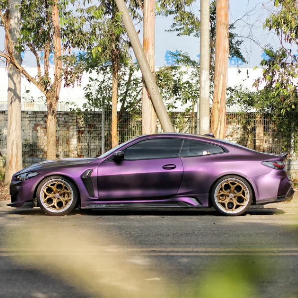 Matte Metallic Purple Car Vinyl Wrap