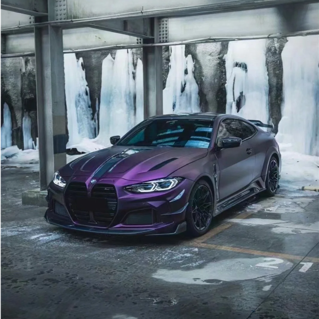Matte Metallic Purple Car Vinyl Wrap