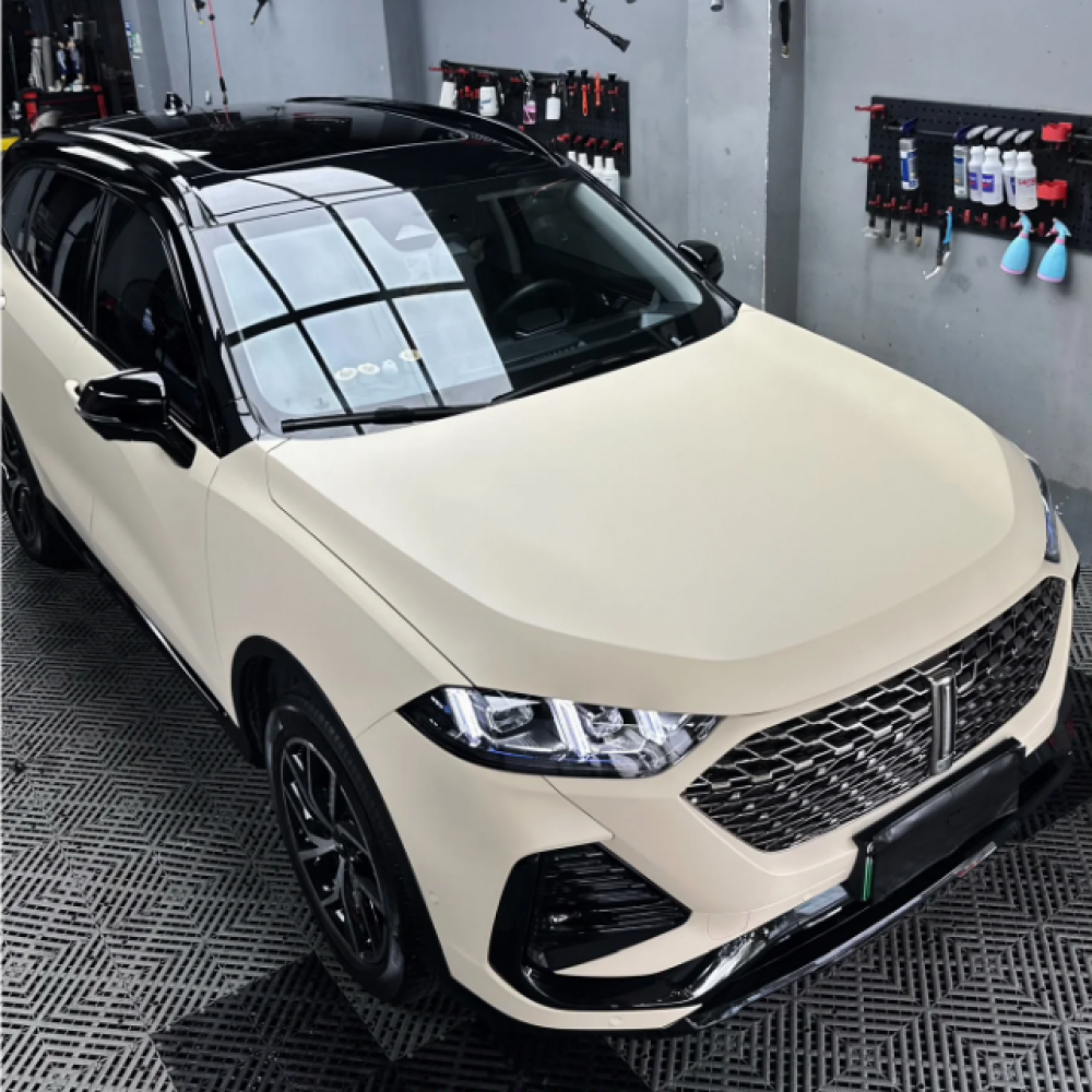 Matte Khaki Milan Car Vinyl Wrap