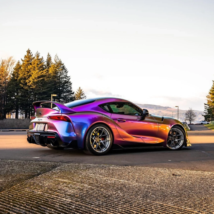  Gloss Shifting Green Purple Car Vinyl Wrap