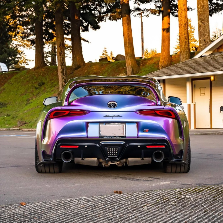  Gloss Shifting Green Purple Car Vinyl Wrap