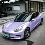 Twin-Color Silver Purple Car Vinyl Wrap 