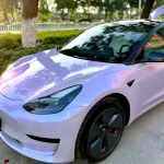 Twin-Color Silver Purple Car Vinyl Wrap 