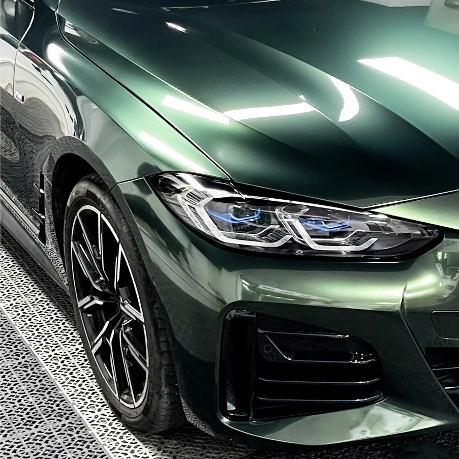 PET Gloss Metallic Midnight Green Car Vinyl Wrap