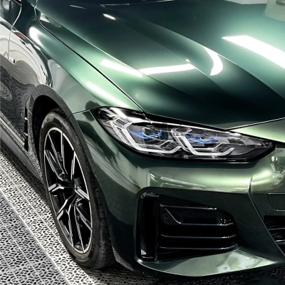 PET Gloss Metallic Midnight Green Car Vinyl Wrap 02