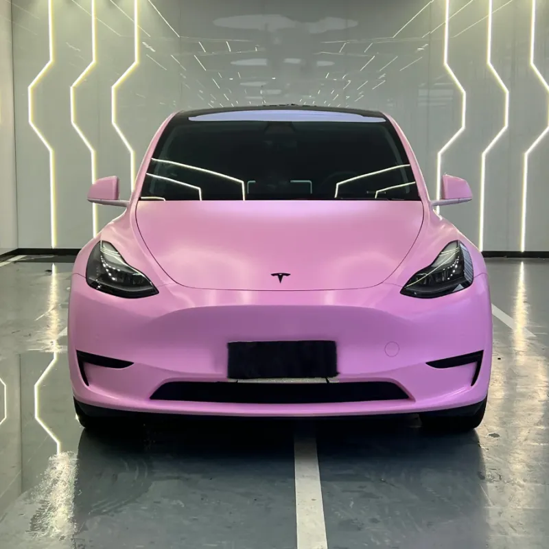 Matte Ceramic Barbie Pink Car Vinyl Wrap