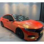 Matte Diamond Gold Orange Car Vinyl Wrap