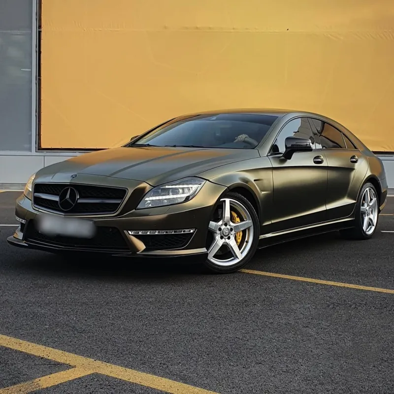 Pure Metal Gold Brown Car Vinyl Wrap