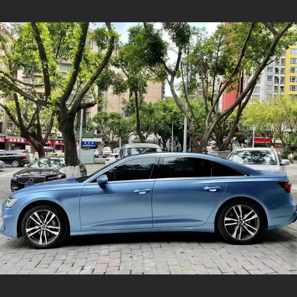 Pure Metal Mist Blue Car Vinyl Wrap