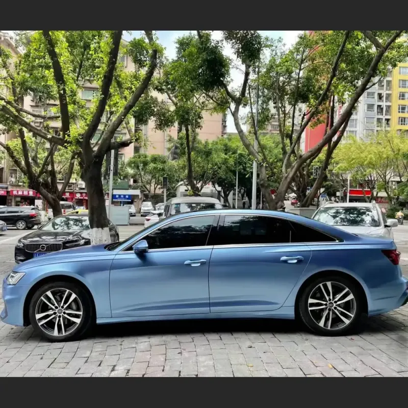 Pure Metal Mist Blue Car Vinyl Wrap